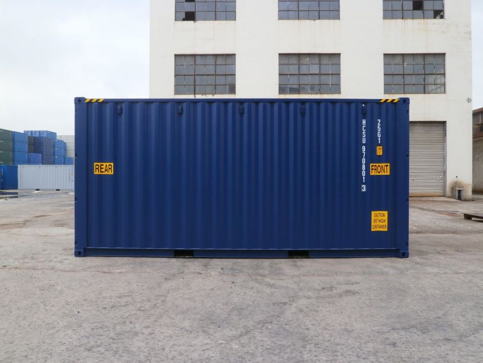 20ft High cube double doors container zijkant
