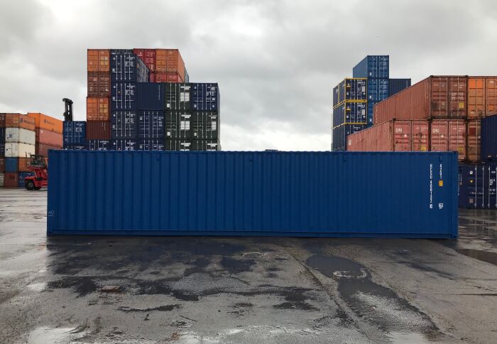 40ft container - zijaanzicht