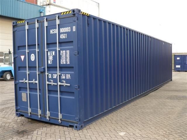 grote 40ft high cube container van Hacon