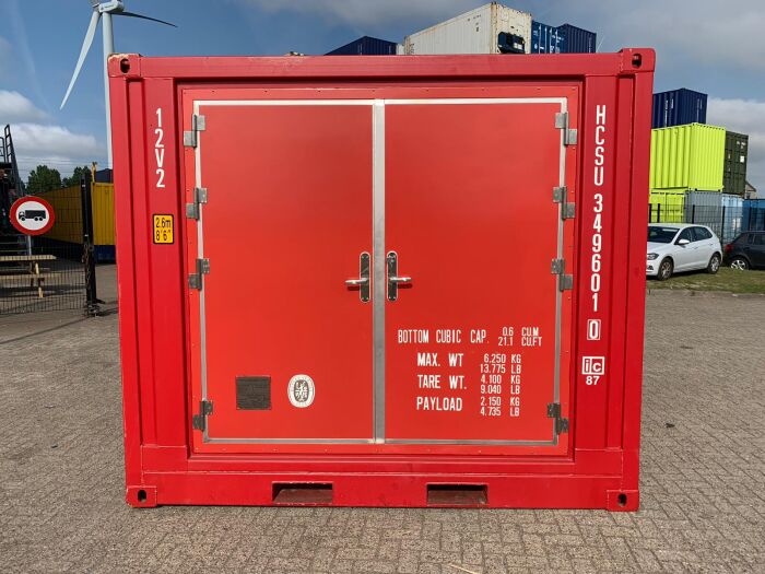 10ft A60 container met gesloten deuren
